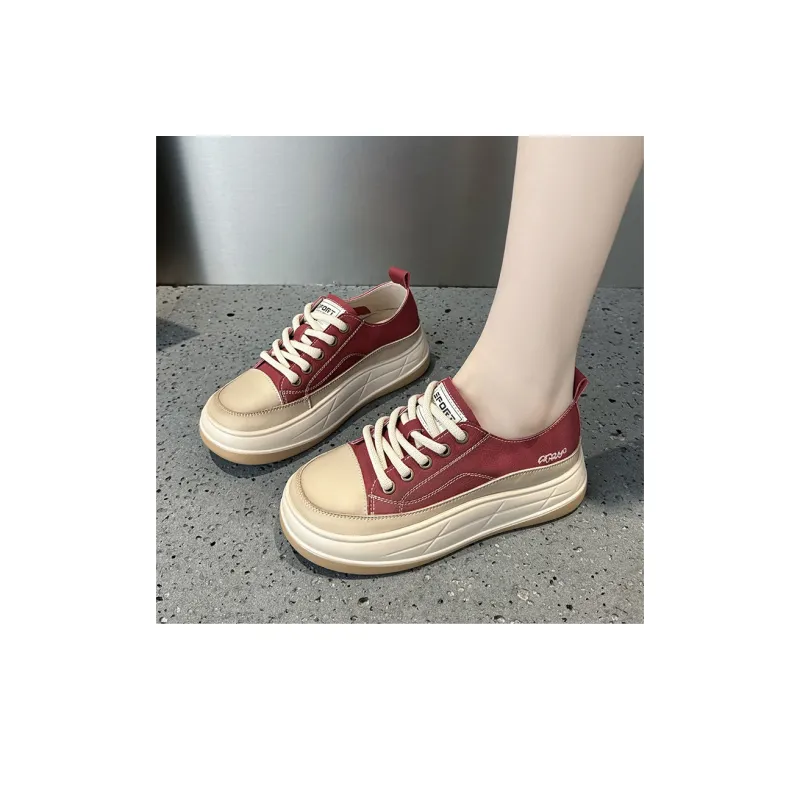 GIGIRYO Height Increasing Low Top Skateboard Shoes Women's-24