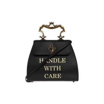 MOSCHINO Slogan Printed Top Handle Bag