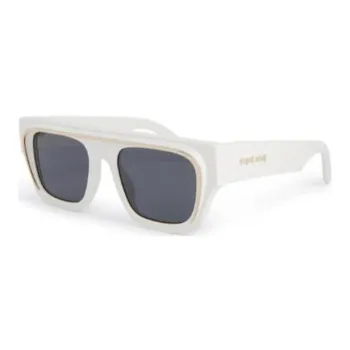 PALM ANGELS Acetate Square Sunglasses Unisex White