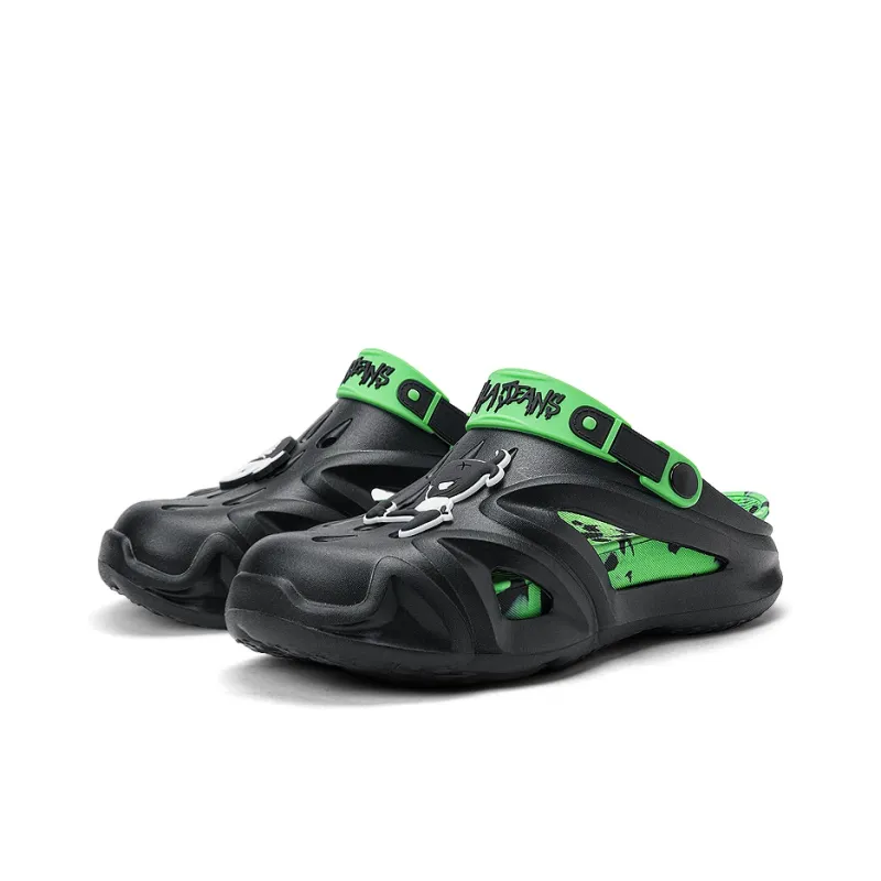 HLA JEANS Beach Sandals Men White, Black-7