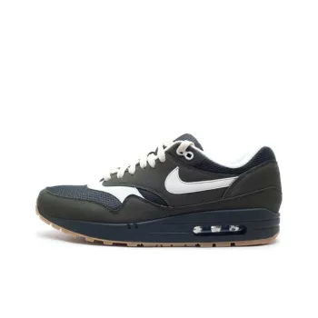 Nike Air Max 1 Anti-Slip Wear-Resistant Low-Top Casual Shoes Men's Army Green