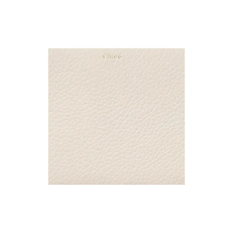 Chloe Alphabet Grained Calfskin Wallet Women's Light Pink-3