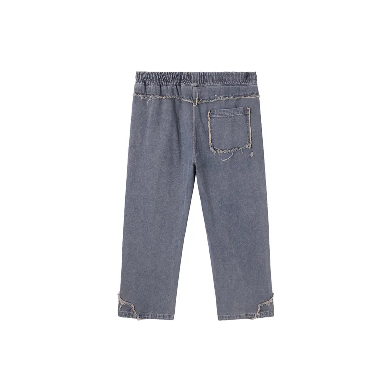 N MAX Jeans Men Blue Vintage Denim Blue-1