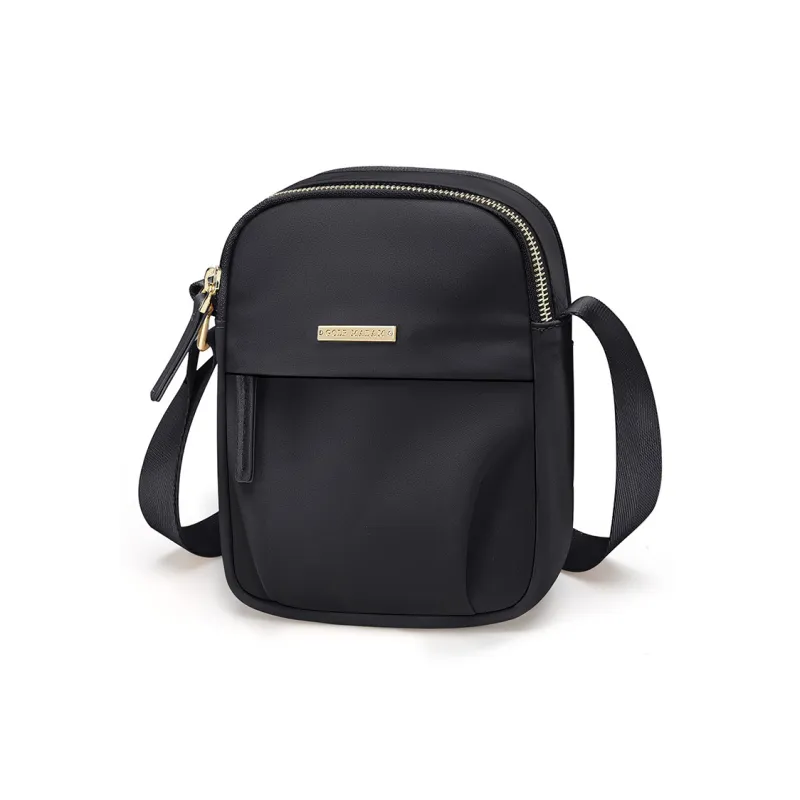 GOLF Fabric Shoulder Bag Crossbody Bag Women's Apricot/Leather Pink/Elegant Black-5