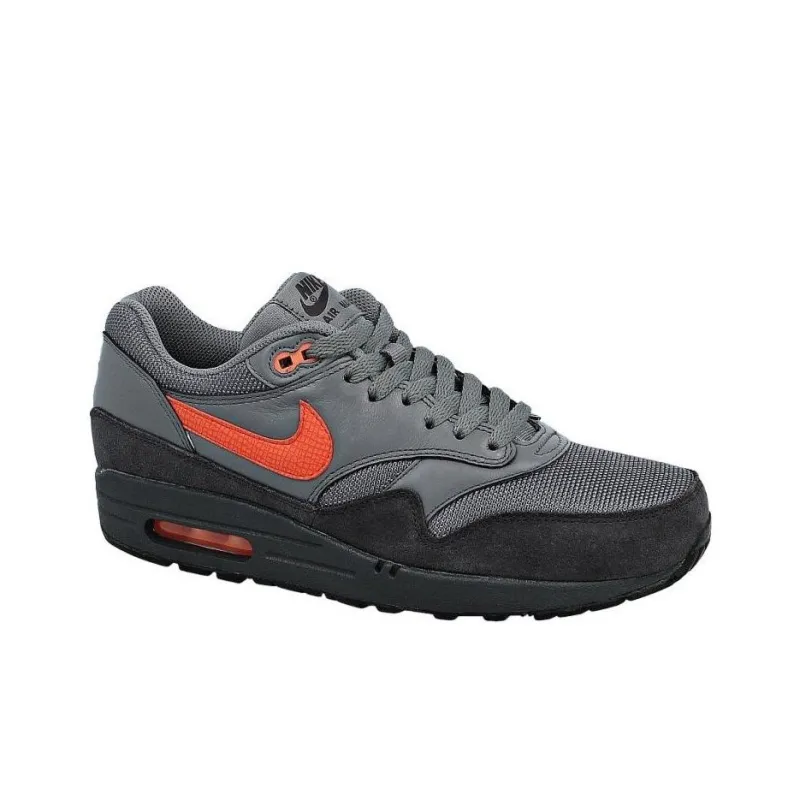 Nike Air Max 1 Anti-Slip Wear-Resistant Low-Top Casual Shoes Men's Black Gray-1