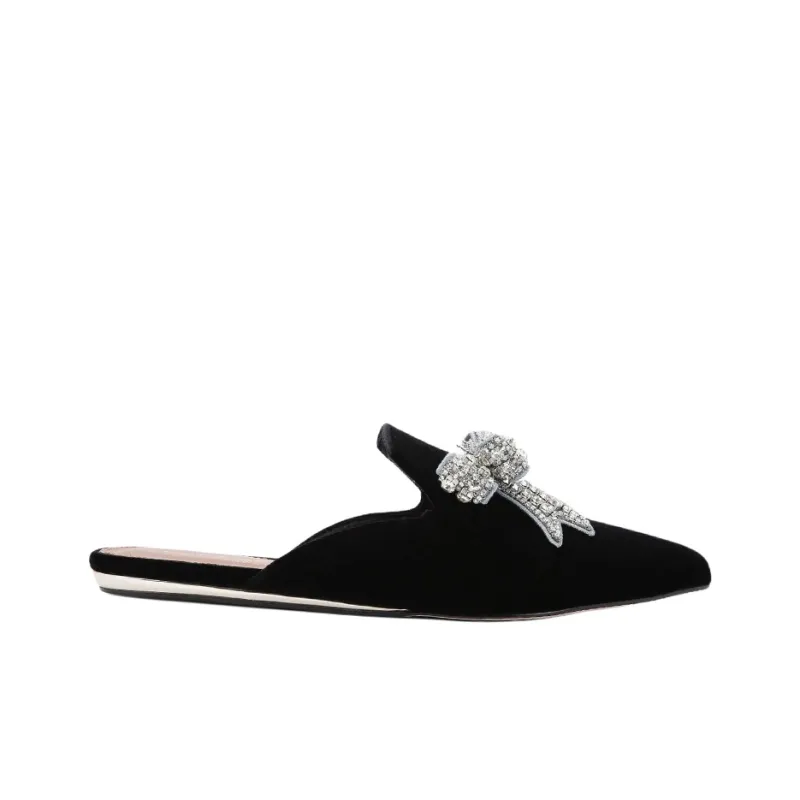 Kurt Geiger London Wrap-toe Slippers Women's Black-1