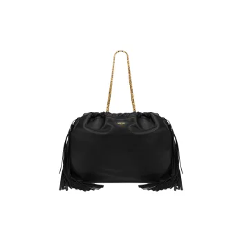 MOSCHINO Fringed Detail Shopper Bag