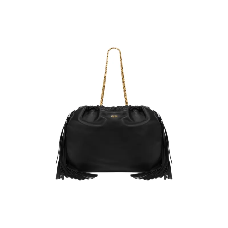 MOSCHINO Fringed Detail Shopper Bag-0