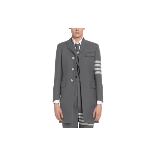 THOM BROWNE Coats Men Medium Gray