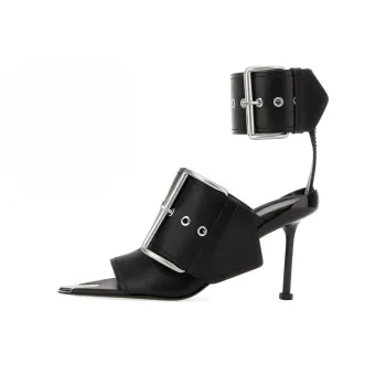 Alexander McQueen Slash Buckle Sandals Women's