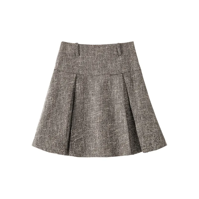 BANANA CICI Casual Short Skirts Women's Gray-1