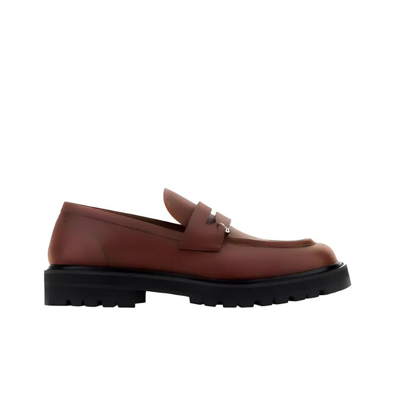 MARNI Ring Embellishment Square Toe Loafers-1