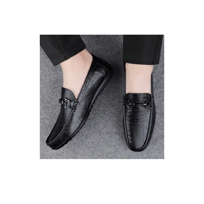Abango Gommino Loafers Unisex White/Black/Brown-10
