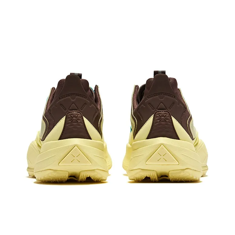 Erke Mountain Realm Breathable Slip-Resistant Low-Top Casual Shoes Men's Ice Sand Yellow Coffee-4