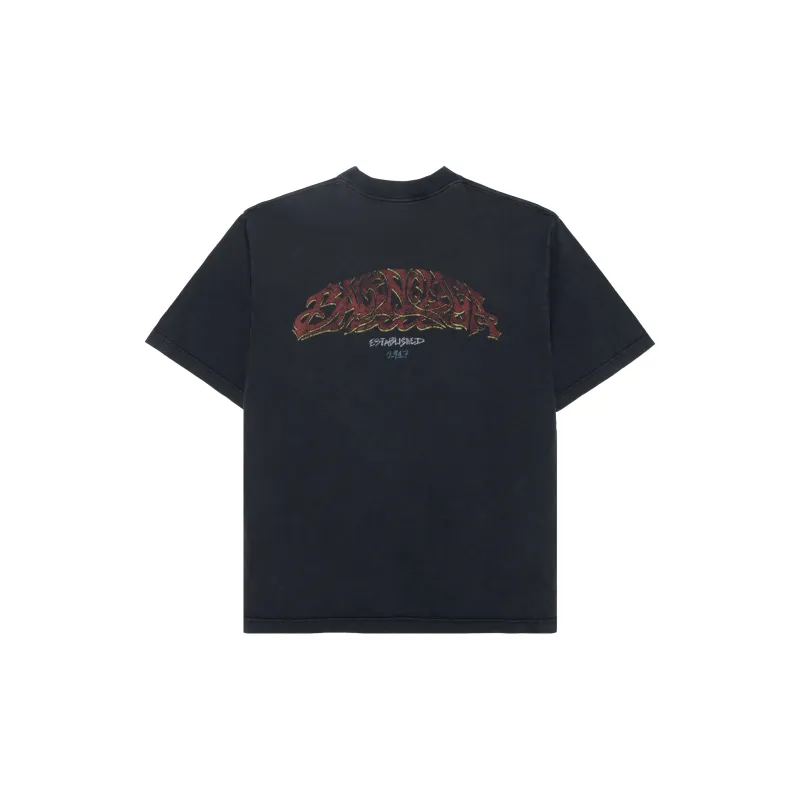 Balenciaga Men's Offshore Oversized T-Shirt Gray-1
