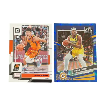 PANINI 2022 23 Durex Sun Devin Booker 2024 Pacers Turner 27/49, 2 Player Cards Included Sports Cards 2 Pcs