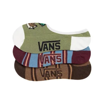 Vans Canoodle Move Faster No-Show Socks Women's 3 Pack Blue