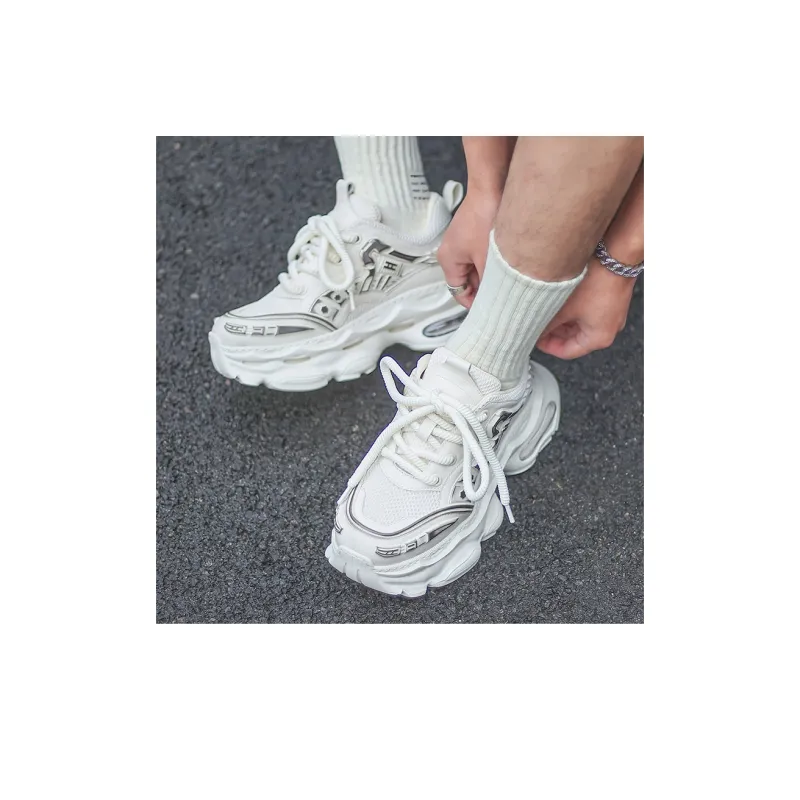 MOERBAI Breathable Height Increasing Low Top Chunky Sneakers Unisex-9
