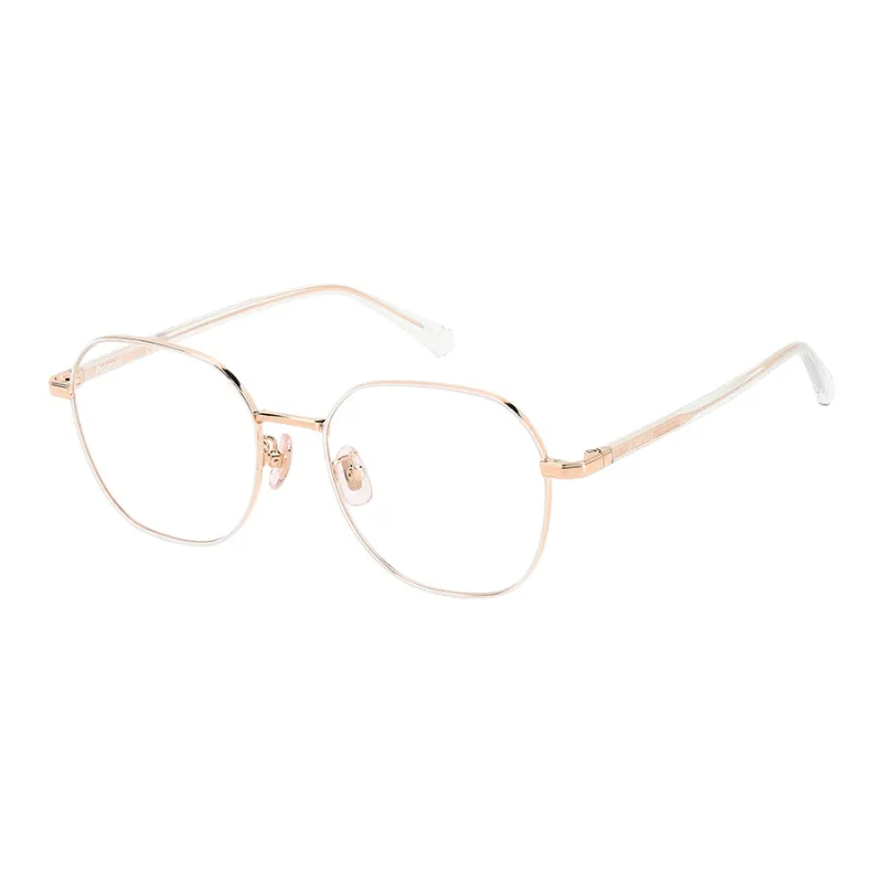 Polaroid Plate And Metal Square Eyeglass Frames Unisex-0