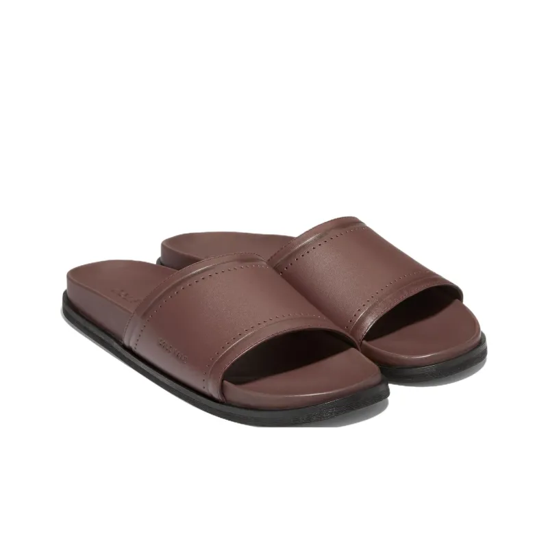 COLE HAAN Slip-Resistant Abrasion-Resistant Slide Slippers Men's Brown-2