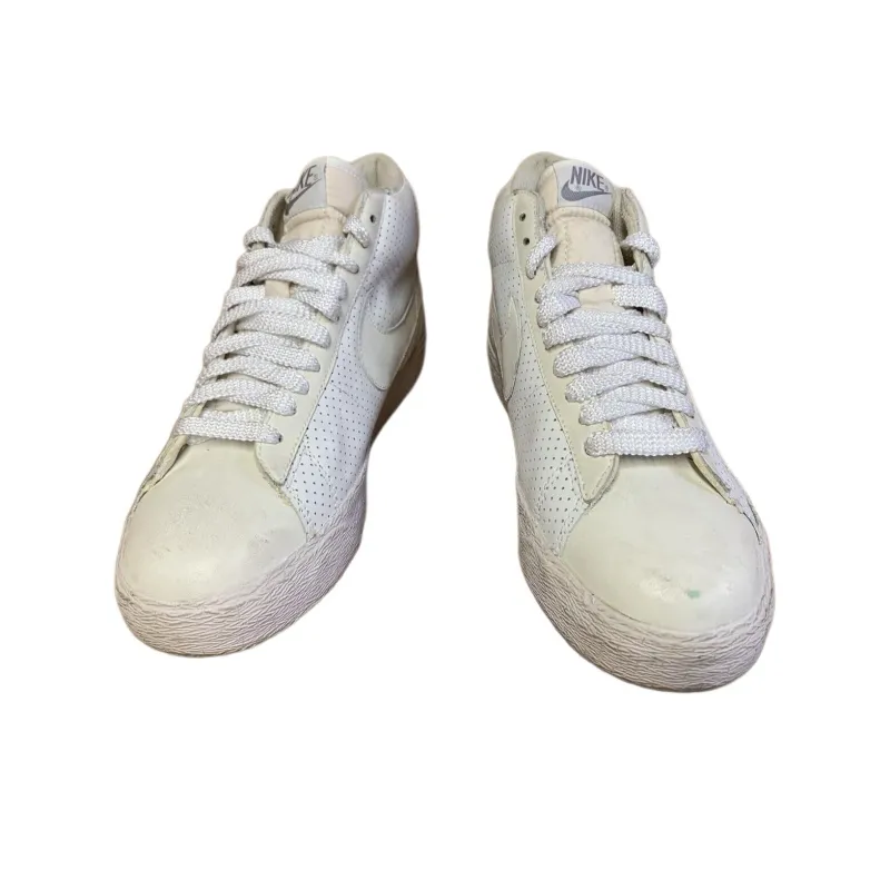 Nike Blazer High Anti-Slip Wear-Resistant High-Top Skateboard Shoes Men's White-3