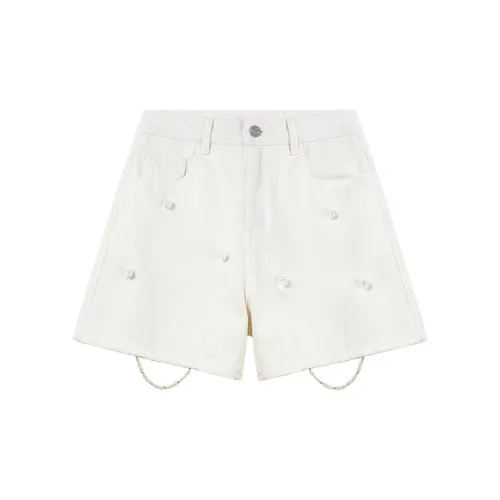 COCOON Denim Shorts Women's White