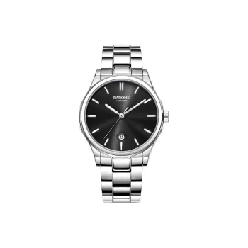 RARONE Master Collection Mechanical Movement Stainless Steel Watchband Watch Men's Watches Black Dial