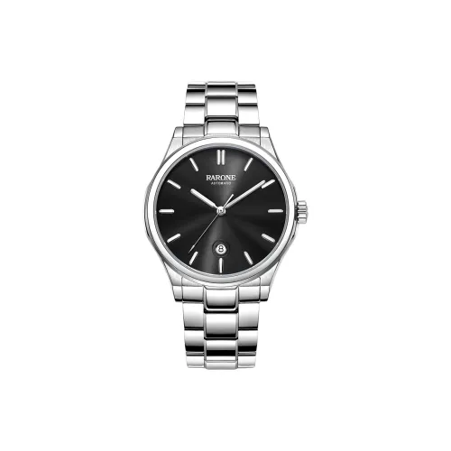 RARONE Master Collection Mechanical Movement Stainless Steel Watchband Watch Men's Watches Black Dial