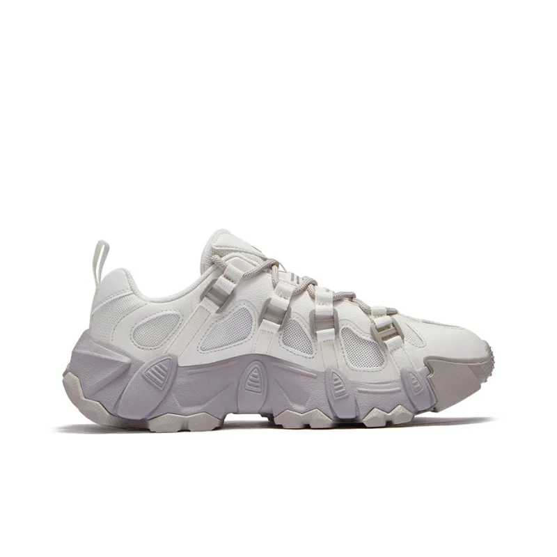 FILA FUSION EXOCET Anti-Slip Wear-Resistant Breathable Moisture-Wicking Low-Top Casual Shoes Men's Ecru-1