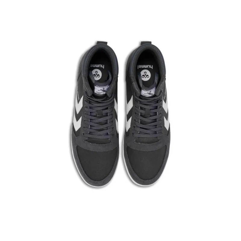 Hummel SLIMMERSTADILHIGH Mid-Top Casual Shoes Men's Black-2