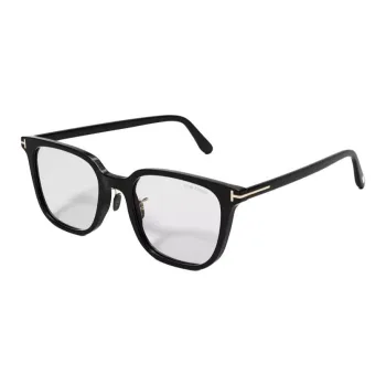 TOM FORD Plate Frame Square Eyeglass Frames Unisex Black
