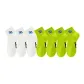 3 White+4 Neon Green