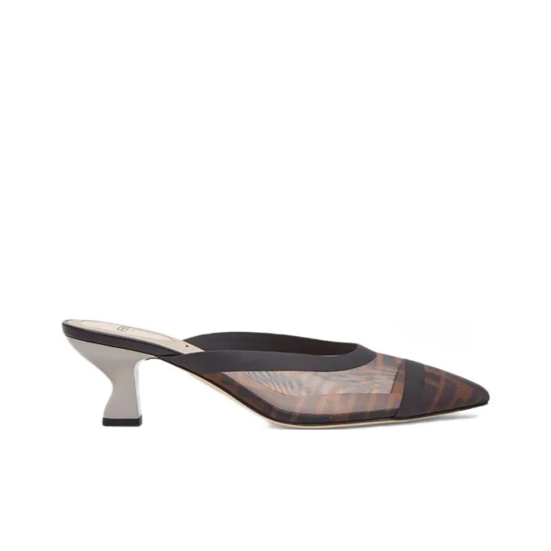FENDI Colibri Stylish Sandal Women's Black Brown-1