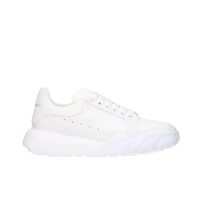Alexander McQueen Court Trainer Low Top Sports Casual Shoes Men's White-1