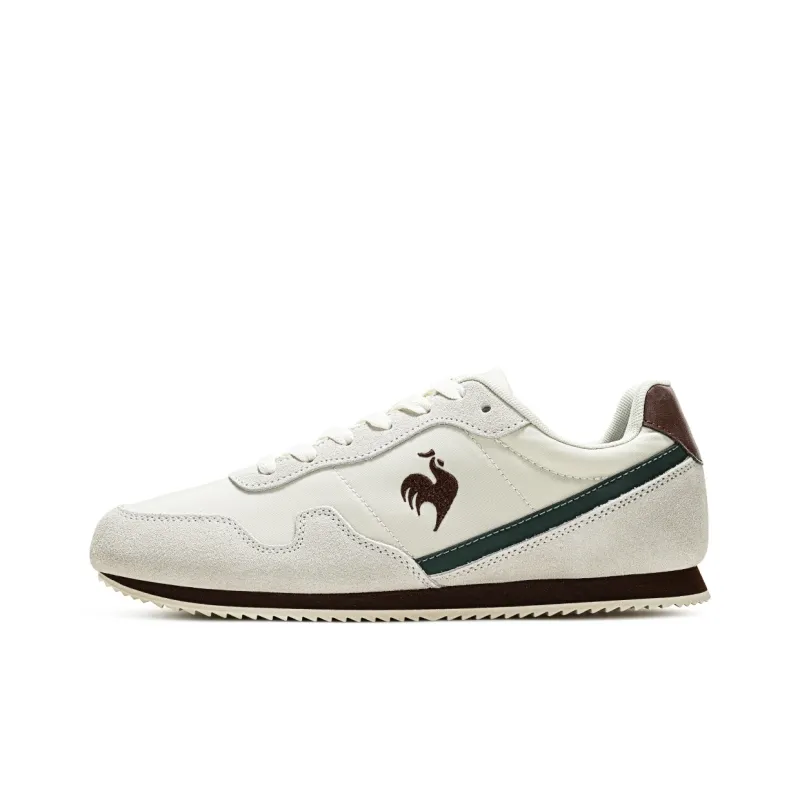 Le Coq Sportif Abrasion Resistant Breathable Low Top Running Shoes Unisex Beige-0