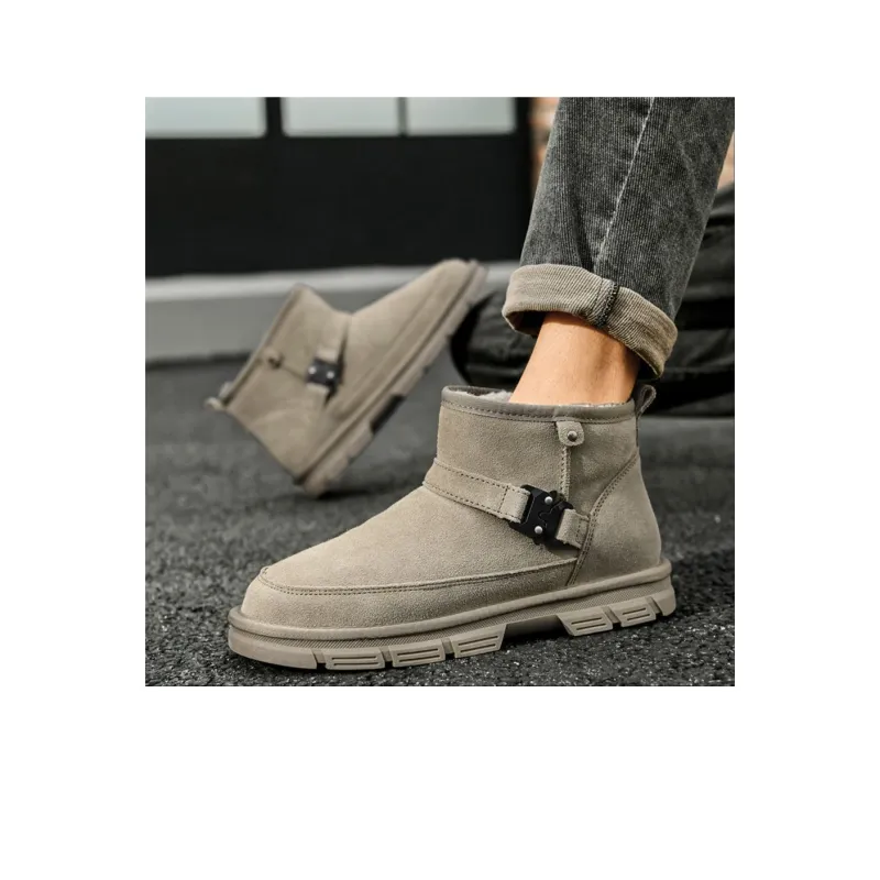 HLA Snow Boots Men Black/Sand-6