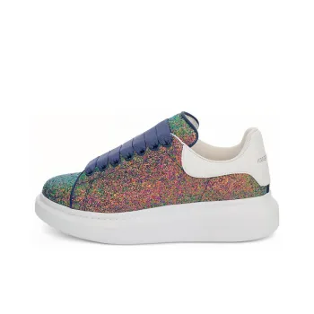Alexander McQueen Oversized Sneaker Glitter 'Petrol Blue' Women's