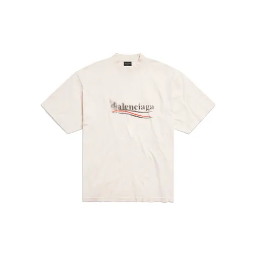 Balenciaga T-Shirts Unisex Gray White