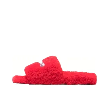 Balenciaga Furry Slide Red