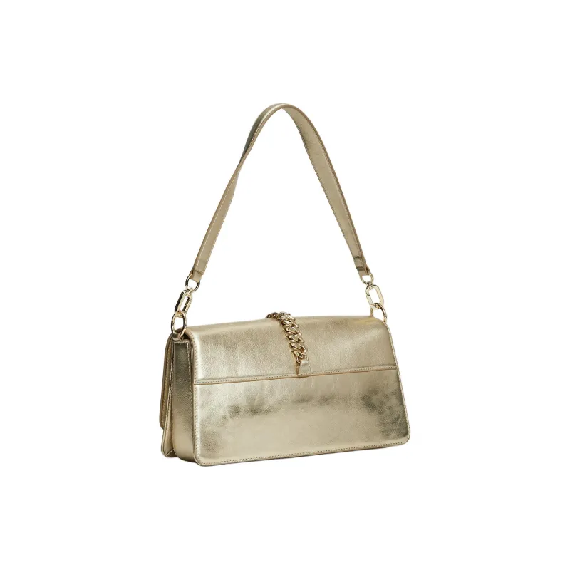 Tommy Hilfiger Leather Handbag Shoulder Bag Regular Women's Gold-1