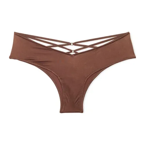 Victoria's Secret Very Sexy Strappy Hardware Cheeky Panty / Mousse Underpants Women's 1 Pack Mousse