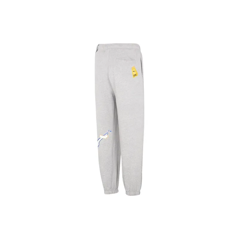PUMA Knitted Sweatpants Men Gray-1
