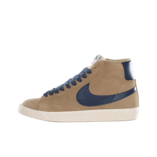 Nike Blazer Mid Skateboard Shoes Women's Mid-Top Brown