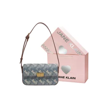 JANE KLAIN Synthetic Leather Shoulder Bag Regular Women's Mist Blue