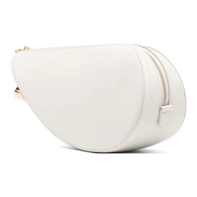 Alaia Goatskin Clutch Women's White-1