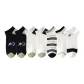 2 Black+2 White+Five-Pointed Star+Stripes+White Plaid+White Black Letter