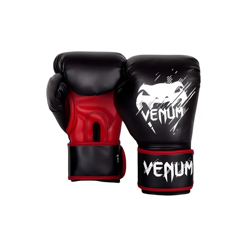 VENUM Boxing Gloves Sanda And Combat Sports Training Kids' Black Red-1