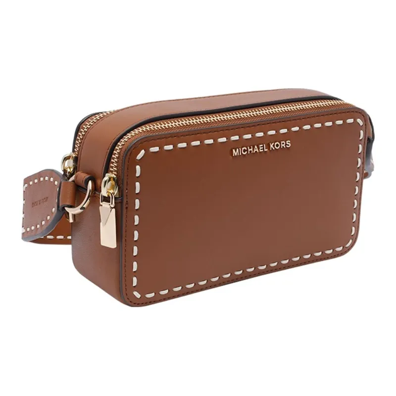 MICHAEL KORS Calfskin Crossbody Bag Shoulder Bag Women's Leather Brown-1