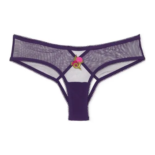 Victoria's Secret Very Sexy Strappy Hardware Cheeky Panty / Amethyst Underpants Women's 1 Pack Amethyst