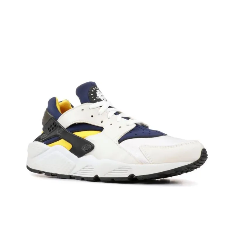Nike Air Huarache Anti-Slip Wear-Resistant Low-Top Casual Running Shoes Men's White-2